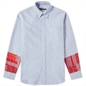 Sophnet Blue Bandana Panel Oxford Shirt